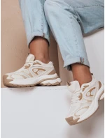 Dámská sportovní obuv na platformě AIRBOOS beige FashionStreet ZY0625