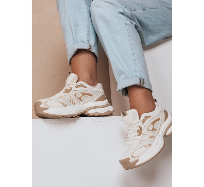 Dámská sportovní obuv na platformě AIRBOOS beige FashionStreet ZY0625