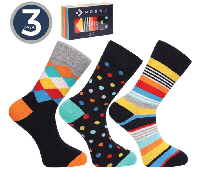 3 pack ponožek v boxu CMLB450-006/3 barevné