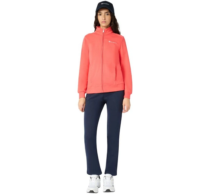 Dámská kombinéza Champion s celozipem oranžová a tmavě modrá 118289 RS073 tepláková souprava