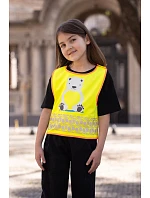 Korntex FUN Dětská bezpečnostní vesta 76.FUNY hi vis yellow/polar bear Korntex FUN Dětská bezpečnostní vesta 76.FUNY hi vis yellow/polar bear