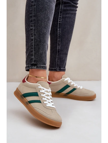 Dámské Nízké Tenisky Béžové model 21680471 - Boto Dámské Nízké Tenisky Béžové model 21680471 - Boto