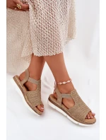 Dámské Sandály S Pletením model 21698599 - EVENTO Dámské Sandály S Pletením model 21698599 - EVENTO