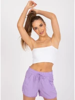 Šortky D73761M61531KA světle fialová