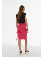 Monnari Sukně Bavlněná sukně se šňůrkou na stažení Pink
