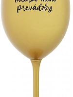 TATINKO MIMO PREVÁDZKY - zlatý pohár na víno 350 ml