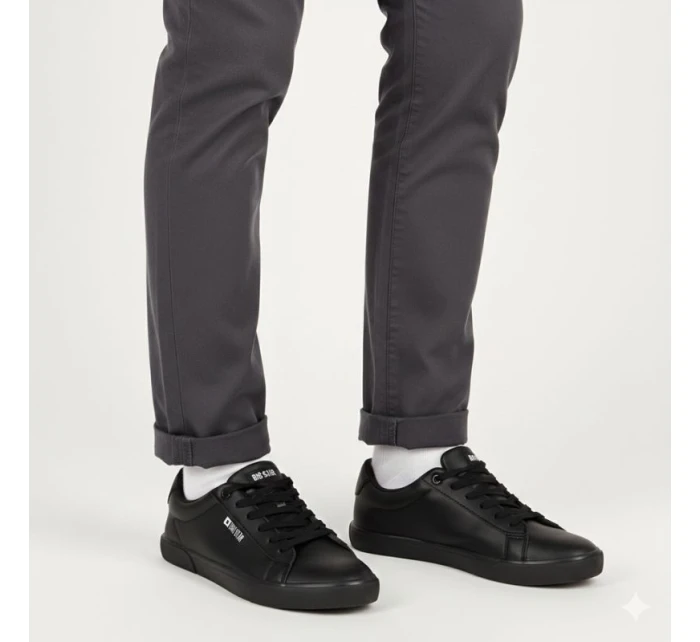 Pánské nízké tenisky z eko kůže černé model 21906594 - Big Star