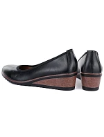 Černé dámské polobotky s podpatkem model 22097252 - VINCEZA