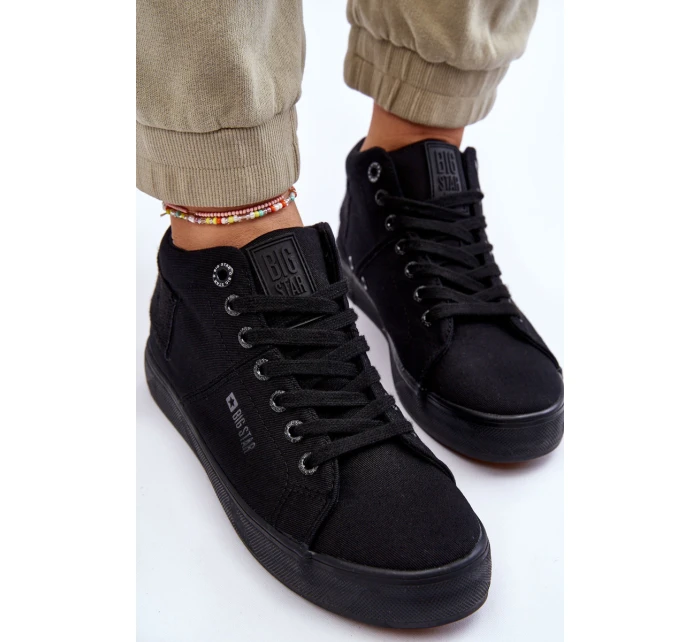 Dámské klasické vysoké tenisky Big Star model 21608907 Černé - Big Star Shoes Dámské klasické vysoké tenisky Big Star model 21608907 Černé - Big Star Shoes
