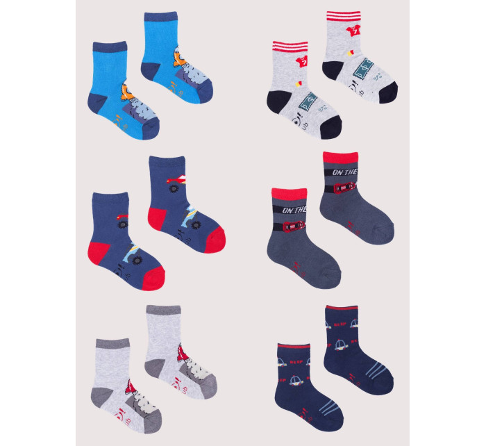 Ponožky Yoclub Pattern 6-Pack SKA-0006C-AA00-009 Multicolour