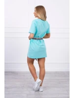 Šaty s ozdobným páskem mint Šaty s ozdobným páskem mint