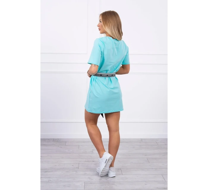 Šaty s ozdobným páskem mint Šaty s ozdobným páskem mint