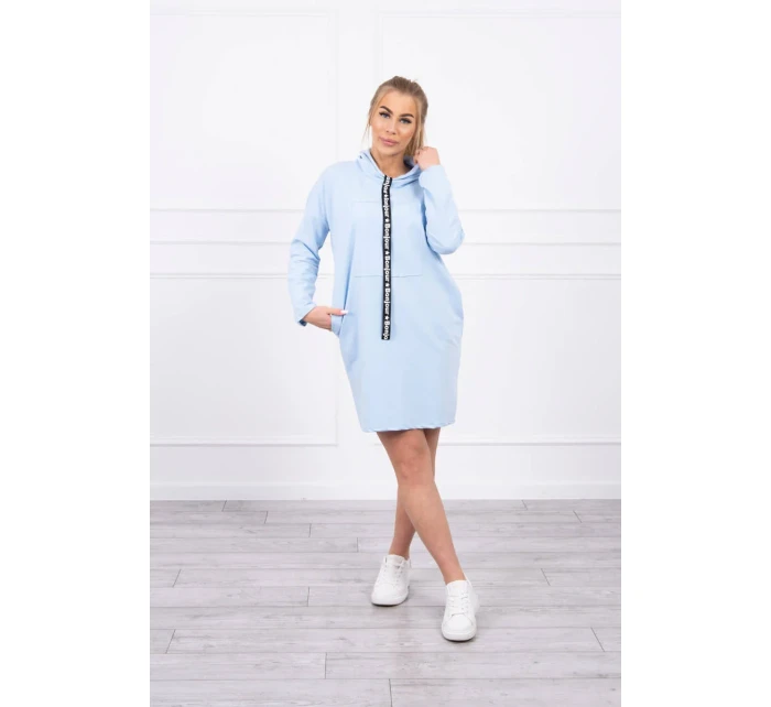 Šaty s kravatou modré Šaty s kravatou modré