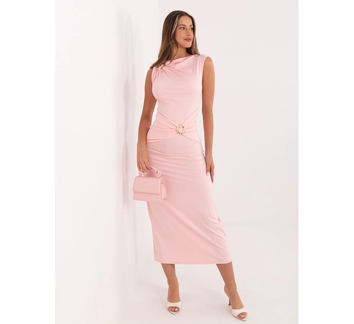 Sukienka IT SK model 22074605 jasny różowy - FPrice Sukienka IT SK model 22074605 jasny różowy - FPrice