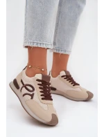 Dámské sportovní tenisky – béžovo-hnědé Tarlisse
