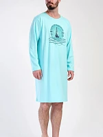 Pánská noční košile s dlouhým rukávem Jachting - Vienetta