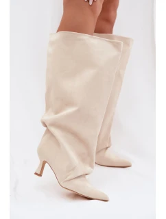 Kozačky na podpatku model 225195 Step in style