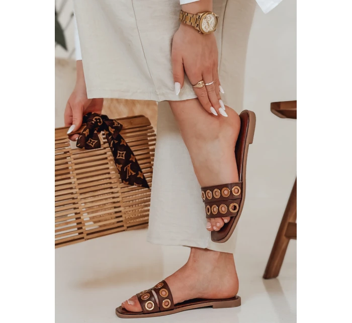 Dámské žabky STELLSAN brown FashionStreet ZY0855
