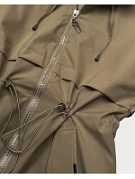 Dámská khaki bunda s monogramem Goodlookin (KK60412-2#)