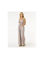 Kombinéza RIP CURL San Carlos Tie Front Jumpsuit, tyrkysová