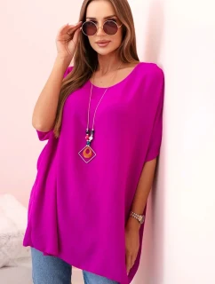 Oversized halenka s přívěskem model 21101268 - K-Fashion