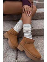 Sněhule z přírodního s podšívkou Camel model 21714776 - Boto Sněhule z přírodního s podšívkou Camel model 21714776 - Boto