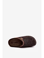 Ženské pantofle s výšivkou model 22368082 tmavě béžové - Inblu Ženské pantofle s výšivkou model 22368082 tmavě béžové - Inblu