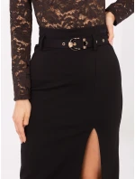 Spódnica IT SD model 21789021 czarny - FPrice Spódnica IT SD model 21789021 czarny - FPrice