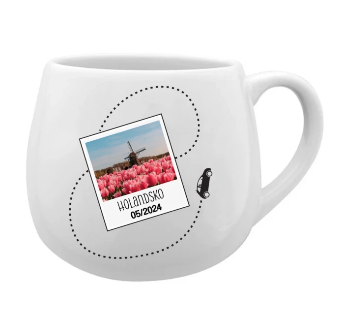 Vlastní text na cestovatelský keramický hrníček