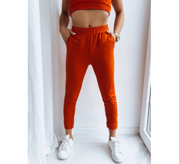 Dámské kalhoty MY HONEY orange FashionStreet UY1417 Dámské kalhoty MY HONEY orange FashionStreet UY1417