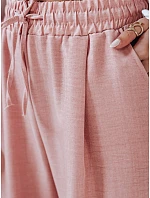 Dámské kalhoty se širokými nohavicemi růžová Dstreet model 21987423 - FashionStreet Dámské kalhoty se širokými nohavicemi růžová Dstreet model 21987423 - FashionStreet