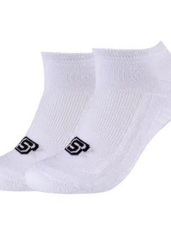 Skechers 2PPK Basic Cushioned Sneaker Socks SK43024-1000 White 39-42