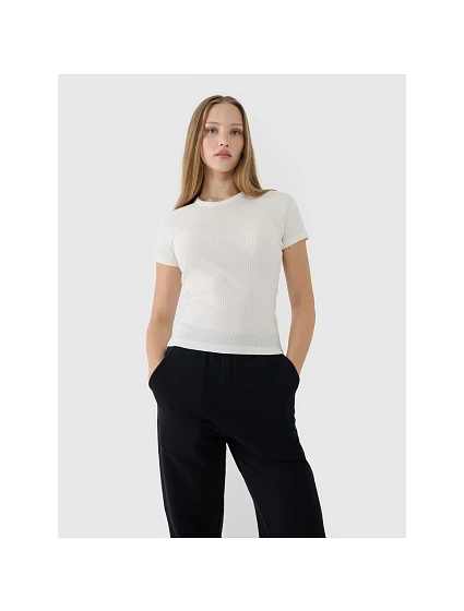 Dámské žebrované tričko model 21433266 - 4F