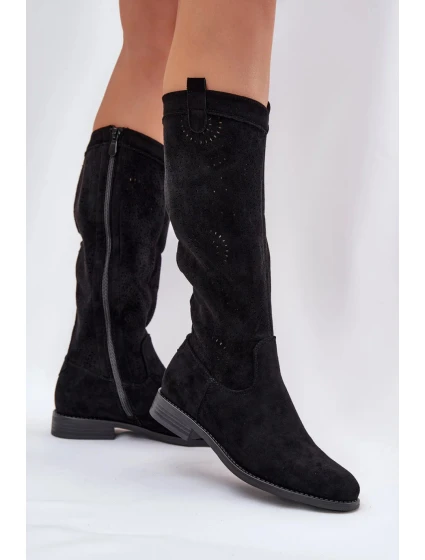 Dámské kozačky / Černá  model 21083098 - S.Barski