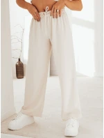 Dámské široké kalhoty MADDIE light beige Dstreet UY1832