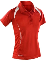 Spiro S 177F Dámské týmové piqué polo 29.177F red/white
