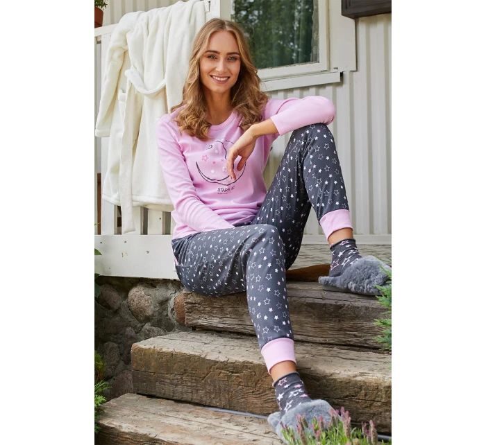 Italská móda Antilia long length sp. barva:růžová/print Italská móda Antilia long length sp. barva:růžová/print