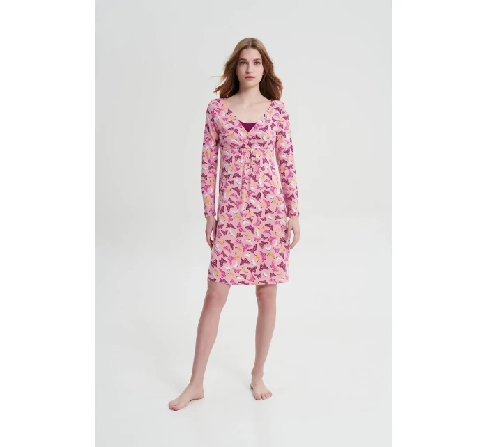 Noční košile s dlouhým rukávem model 18937309 - Vamp