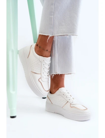 Dámské tenisky na platformě bílé Tessama Dámské tenisky na platformě bílé Tessama