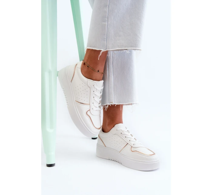 Dámské tenisky na platformě bílé Tessama Dámské tenisky na platformě bílé Tessama