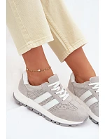 Dámské tenisky z pravé semišové šedé model 22069511 - EVENTO Dámské tenisky z pravé semišové šedé model 22069511 - EVENTO