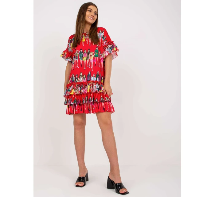Sukienka CHA SK czerwony model 21091660 - FPrice Sukienka CHA SK czerwony model 21091660 - FPrice