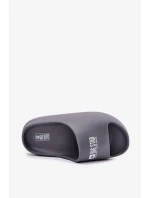 Pánské pěnové pantofle s logem Big Star – šedé