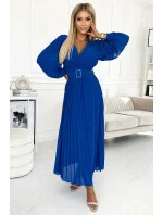 Dámské šaty 414-5 KLARA  Královská modř - NUMOCO