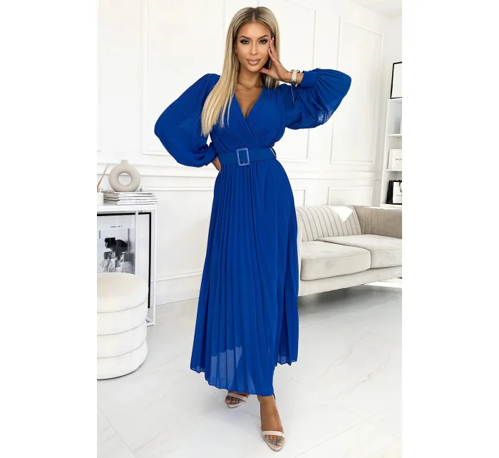 Dámské šaty 414-5 KLARA  Královská modř - NUMOCO