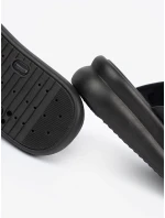 Komfortní černé dámské  nazouváky platforma