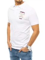 FashionStreet bílá vyšívaná polokošile PX0436 FashionStreet bílá vyšívaná polokošile PX0436