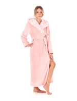 Dámský župan Flora s kapucí 3956 3050 růžová perla - Vestis Dámský župan Flora s kapucí 3956 3050 růžová perla - Vestis