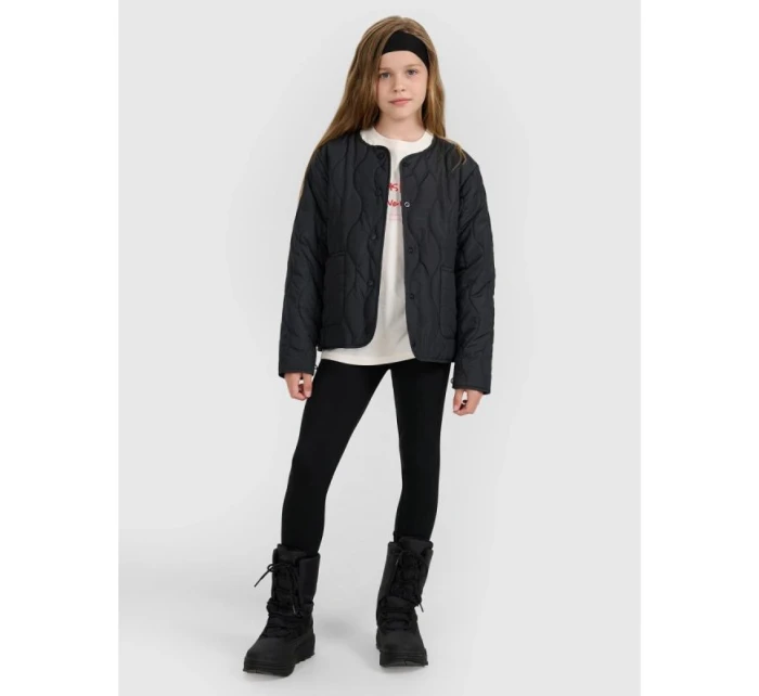 Dívčí péřová bunda se syntetickou výplní 4F 4FJRAW25TDJAF0767-20S Dívčí péřová bunda se syntetickou výplní 4F 4FJRAW25TDJAF0767-20S