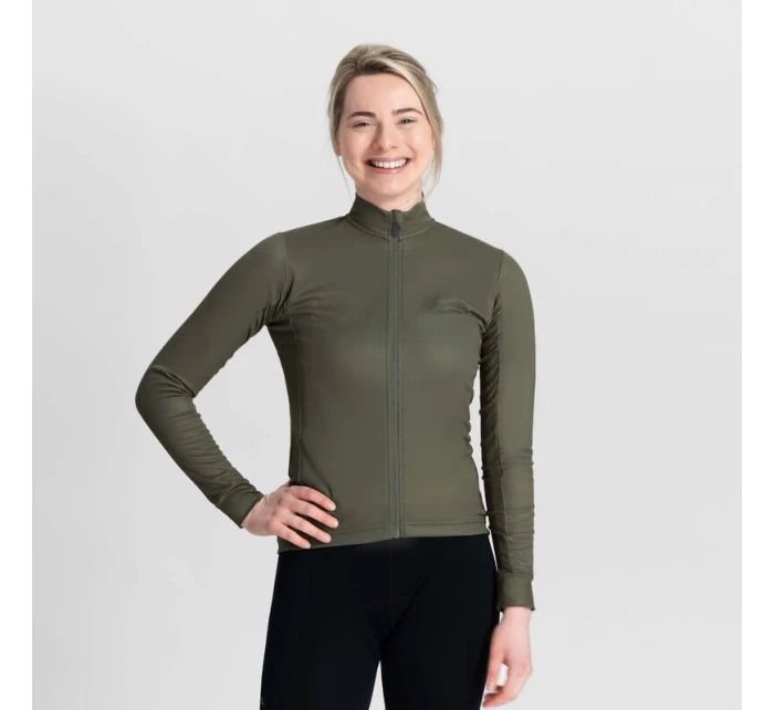 Rogelli dámský dres s dlouhým rukávem CORE green XL Rogelli dámský dres s dlouhým rukávem CORE green XL